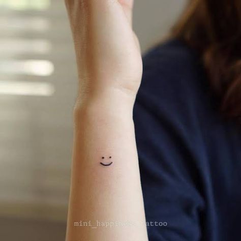 Smiley Tattoo, Tattoo On The Wrist, Jonboy Tattoo, Sacred Tattoo, Flamingo Tattoo, Explore Tattoo, Boy Tattoos, Little Tattoos, Fine Line Tattoos