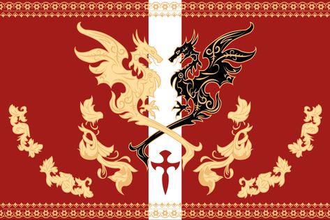 Fantasy Flag Design, Fantasy Flag Concept Art, Flag Design Ideas, Fantasy Flag, Fantasy Flags, Empire Flag, European Flags, Heraldry Design, Fantasy Map Making