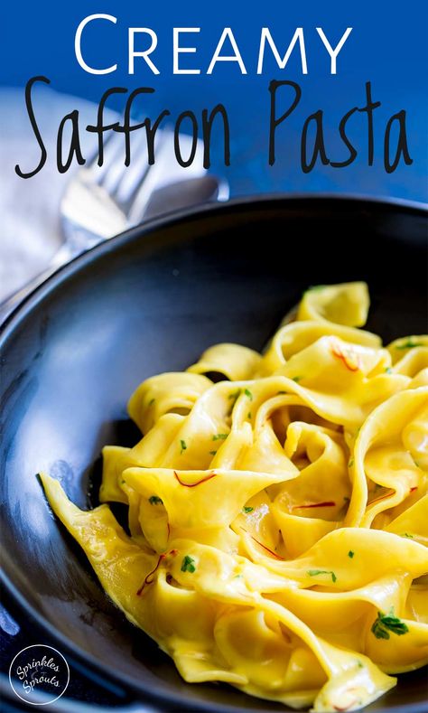 Saffron Pasta, Saffron Recipes, Resep Pasta, Easy Pasta Sauce, Pasta Noodle Recipe, Vegetarian Pasta Recipes, Pasta Carbonara, Pasta Sauces, Wine Refrigerator