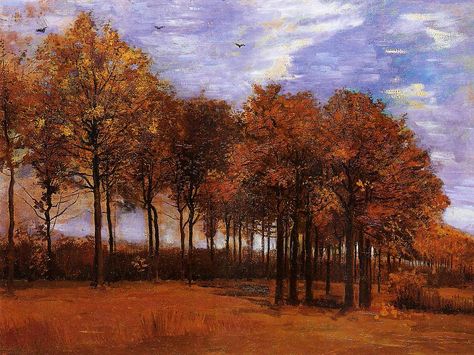 Vincent van Gogh  - 'Autumn Landscape' Vincent Willem Van Gogh, Michael Angelo, Vincent Van Gogh Paintings, Art Van, Van Gogh Paintings, Post Impressionism, Dutch Artists, Oil Painting Reproductions, Post Impressionists