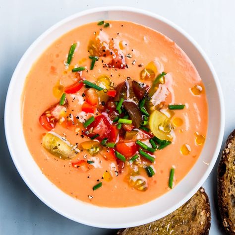 These 14 Cold Soup Recipes Are So Hot Right Now | Bon Appétit Seasonal Soups, Summer Gazpacho, Chilled Soups, Cold Soup Recipes, Edible Recipes, Cold Soups, Soup Lovers, Gazpacho Recipe, Chilled Soup