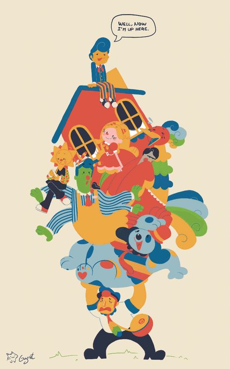 Welcome Home Illustration, Welcome Home House, Welcome Home Fanart, Home Fanart, Welcome Home Posters, Welcome Home Images, Silly Puppets, Clown Illustration, Wally Darling