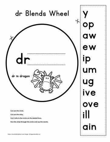 Dr Blend Worksheet, Blend Activities, Word Wheel, Calendar Worksheets, Phonics Chart, Blends Activities, Blends Worksheets, Kids Work, Blend Words