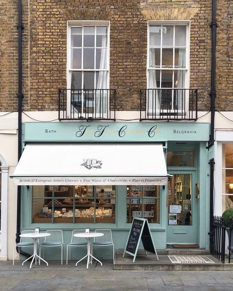 The Fine Cheese Co London Cafe Apartment Exterior, Bakery With Apartment Above, Corner Cafe Exterior, Scandinavian Exterior, Perspective Architecture, Nantucket Cottage, Cafe Exterior, Cafe Counter, Cafe Apartment