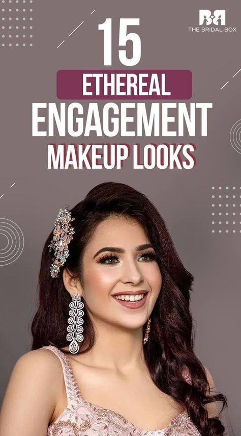 The engagement ceremony is equally important as the wedding. It is the perfect occasion for you to doll up and look uber cool in something trendy. You can absolutely go all out with your experiments and ideas. Weddings would still require you to be a little traditional but the engagement is one occasion where you can experiment. Engagement Makeup Indian, Engagement Makeup Look, Engagement Indian, Indian Engagement, Engagement Look, Engagement Makeup, Bridal Boxes, Wedding Needs, Indian Dolls