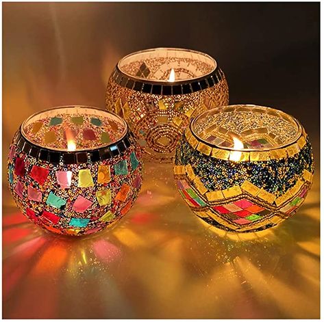 Unique Candle Scents, Dollar Store Home Decor, Glass Tealight Candle Holders, Flameless Tea Lights, Candle Lamps, Candle Pedestal, Glass Votive Candle Holders, Turkish Lamps, Candles Handmade