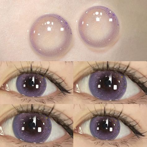 Shinobu Contact Lenses, Purple Eye Lenses, Purple Contact Lenses, Pretty Contacts, Kokomi Cosplay, Decelis Academy, Shinobu Cosplay, Purple Contacts, Eye Contacts