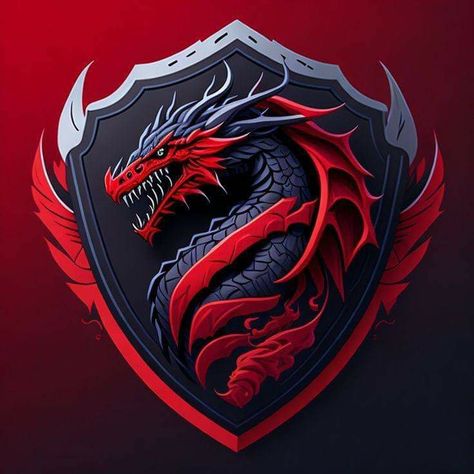 Dragon Png Logo, Dragon Logo Design, Dragon Crest, Creative Logo Design Art, Logo Dragon, Cracked Wallpaper, Dragon Logo, Sports Logo Inspiration, Broken Screen Wallpaper