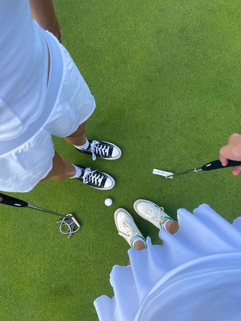 Golf Aesthetics, Couples Golfing, Golf Aesthetic, Beach Wall Collage, Always A Bridesmaid, Riding Lessons, Tennis Skirts, Hole In One, Sporty And Rich