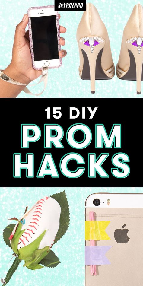 Prom Emergency Kits, Prom Accessories Ideas, Graduation Hacks, Prom Hacks, Clothing Tricks, Prom Things, Emergency Kit For Girls, Prom Tips, Prom Planning