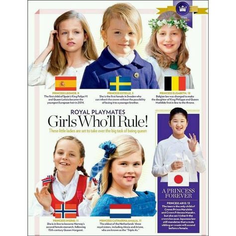 Future Queens of Europe. Princess Leonor of Spain. Princess Estelle of Sweden… Queen Victoria Family Tree, Princess Elisabeth Of Belgium, Princess Estelle Of Sweden, Spain Princess, Ingrid Alexandra, Royal Families Of Europe, Princess Leonor Of Spain, Leonor Of Spain, Royal Family England