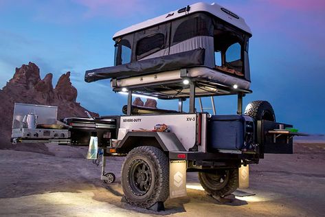 12 Best Small Camping Trailers You Can Buy | HiConsumption Small Trailer Ideas, Small Camping Trailers, Overlanding Trailer, Off Road Tent Trailer, Jeep Camping Trailer, Camping Gear Diy, Camping Trailer Diy, Small Camping Trailer, Luxury Campers