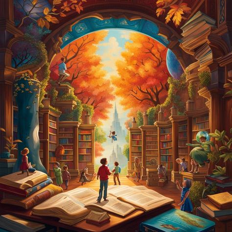 Books, a gateway to another world by James @yorutenshi - AI generated artwork via @NightcafeStudio #aiart  #nightcafe #digitalart Element Powers, Open Books, Magical Realism, Holiday Aesthetic, Library Art, Cafe Logo, I Love Reading, Art Generator, Open Book