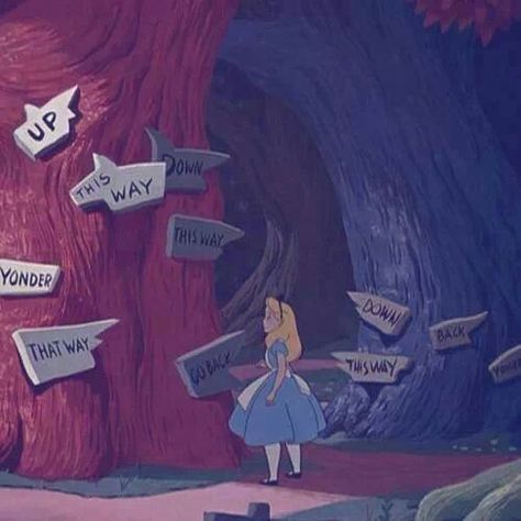 I'm lost... Go Ask Alice, Alice In Wonderland 1951, Animation Disney, Film Disney, Arte Sketchbook, Disney Alice, Adventures In Wonderland, Disney Animation, A Cartoon