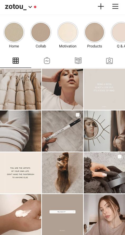 Insta Grid Ideas Aesthetic, Cream Instagram Feed, Beige Instagram Theme, Beige Aesthetic Instagram Feed, Neutral Ig Feed, Beige Feed Instagram, Beige Branding, Feed Beige, Instagram Feed Organizer