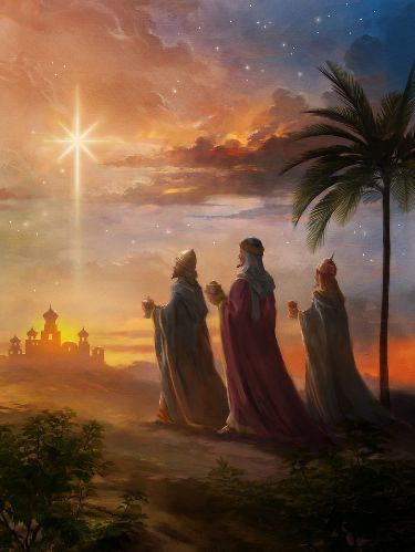 Biblical Paintings, Roi Mage, Jesus And Mary Pictures, Bible Pictures, Christmas Card Inspiration, Holiday Painting, Advocate Art, Three Wise Men, O Holy Night