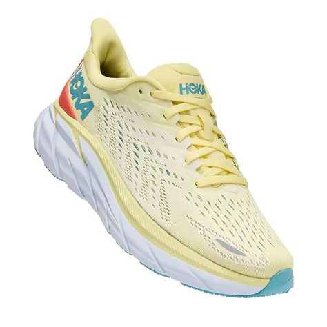 Hoka Clifton 8, Walking Women, Wishlist Christmas, Eggshell Blue, Hoka Clifton, Hoka Shoes, Shoes Yellow, Wishlist 2022, Preppy Shoes