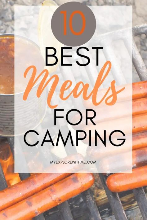 10+ EASY CAMPING MEALS TO MAKE ON YOUR NEXT RV ADVENTURE (+ A DOWNLOADABLE GROCERY LIST) - Chelsey Explores Meals For Rv Camping, Rv Camping Food Ideas, Camping Meals Breakfast, Camping Food Ideas Easy, Rv Camping Meals, Camping Grocery List, Camping Food List, Meals Breakfast, Camping Meal