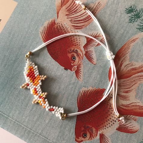 #koifish #koi #bracelet Koi Fish Bracelet, Fish Bracelet, Fishing Bracelet, Handmade Bracelet, Koi Fish, Handmade Bracelets, Koi, Diy Jewelry, Fish