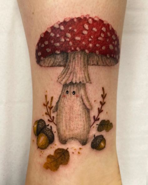 27 Awesome Mushroom Tattoo Ideas for Men & Women in 2023 Fairy On Mushroom Tattoo, Fairy On Mushroom, Mushroom Tattoo Ideas, Sitting On Mushroom, Unique Tattoos Black Women, Mushroom Tattoo, Fairy Mushroom, Christian Sleeve Tattoo, Fairy Tattoo Designs