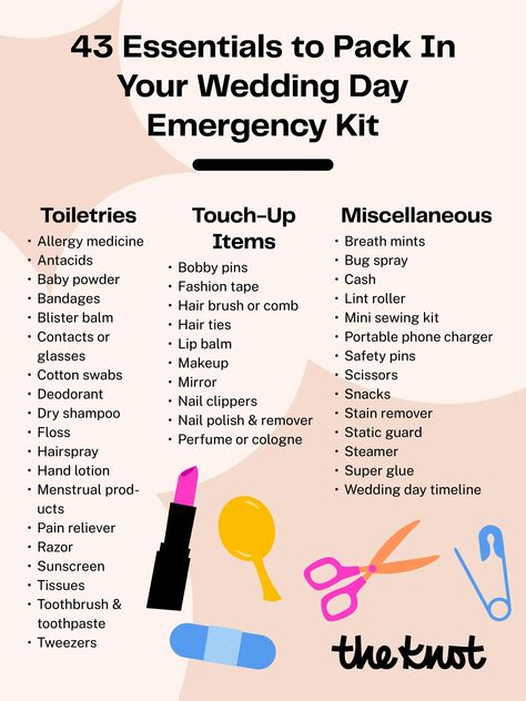 Wedding Day Emergency Kit: Everything You Need to Include Bride Emergency Kit List, Emergency Wedding Day Kit, Emergency Kit List, Emergency Kit Checklist, Bride Emergency Kit, Wedding Day Emergency Kit, Bridal Emergency Kits, Wedding Day Essentials, Wedding Emergency Kit