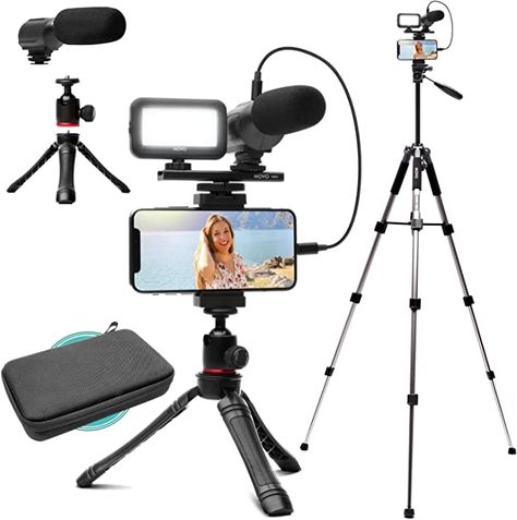 Vlogging Equipment, Youtube Journey, Vlogging Kit, Phone Tripod, Adjustable Desk, Phone Mount, Computer Technology, Content Creators, Aesthetically Pleasing