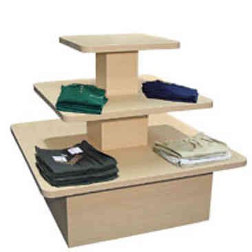 Prestige 3 Tier Square Display Table Display Tables, Retail Displays, Ecommerce Design, Display Table, Store Fixtures, Garment Racks, Wood Display, Store Displays, Table Display