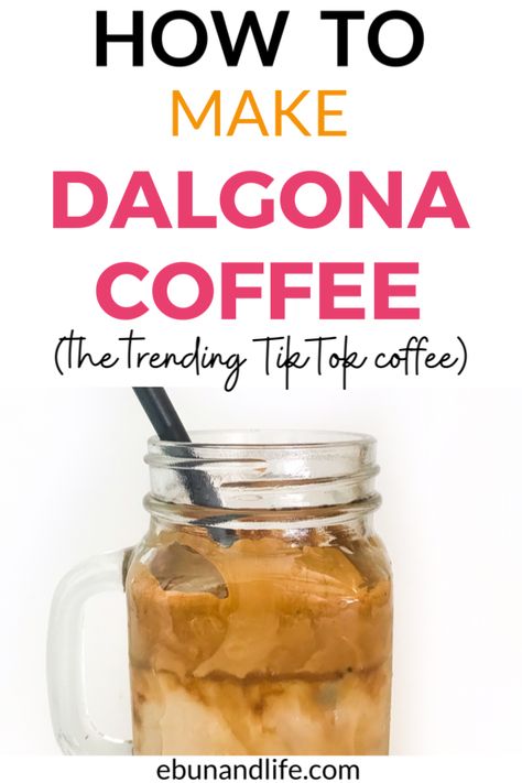 Are you wondering how to make the trending TikTok coffee? Here’s an easy Dalgona Coffee recipe. #dalgona #recipe #recipeideas #coffeerecipes #coffee Dolgana Coffee Recipes, Dalgona Coffee Recipe Easy, Easy Healthy Lunch Recipes, Easy Coffee Recipes, Trending Tiktok, Points Recipes, Easy Healthy Lunches, Coffee Recipe, Healthy Crockpot