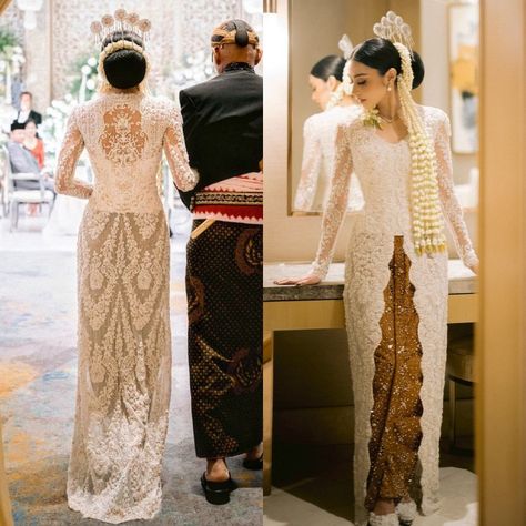 Pengantin Jawa Modern, Wedding Adat Jawa, Bride Hairdo, Wedding Akad, Hanbok Wedding, Malay Wedding Dress, Engagement Looks, Javanese Wedding, Baju Kahwin