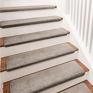 Bullnose Carpet Stair Treads, Stair Tread Covers, Carpet Treads, Step Treads, Hardwood Stairs, Carpet Stair Treads, Stair Landing, Stair Tread Rugs, Stair Tread