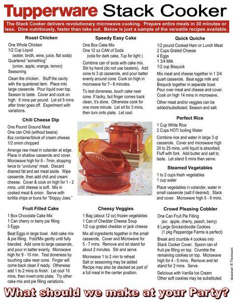 Tupperware Stack Cooker Recipes, Tupperware Stack Cooker, Quick Quiche, Tupperware Products, Tupperware Recipes, How To Cook Ham, Microwave Cooking, Lunch Meat, Box Cake Mix