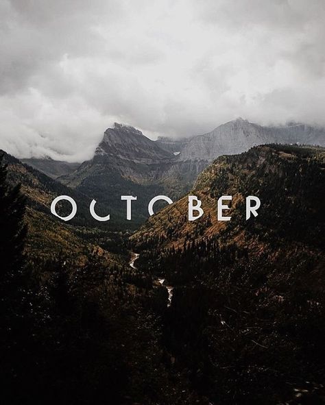 Fall Skincare, Inspiration Typographie, Mountains And Trees, Eleven Eleven, Graphisches Design, Hello October, Eye Creams, Affinity Photo, Poster Layout