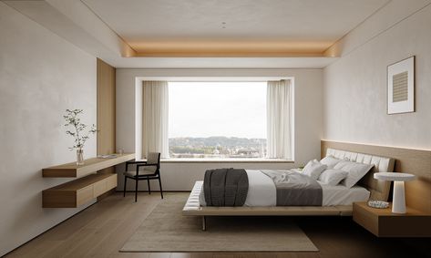 Korean Style Interior, Bedroom Korean Style, Bedroom Korean, Muji Interior, Pastel Interior, Hotel Room Design, Bedroom Furniture Design, New Home Designs, Bedroom Aesthetic