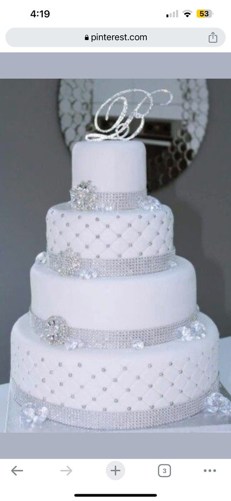 Sparkly Wedding Cakes, Diamond Wedding Cakes, Bling Wedding Cakes, Fancy Wedding Cakes, Extravagant Wedding Cakes, Silver Wedding Cake, Haute Couture Wedding, Big Wedding Cakes, Pretty Wedding Cakes