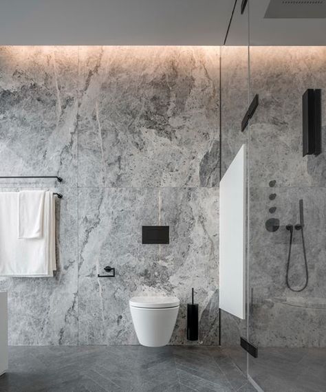 Apartments in Shades of Gray Full of Luxury and Comfort Top Bathroom Design, Grey Theme, Zen Bathroom, Contemporary Apartment, 아파트 인테리어, Bathroom Remodel Designs, Small Bathroom Decor, Contemporary Interior Design, House Bathroom