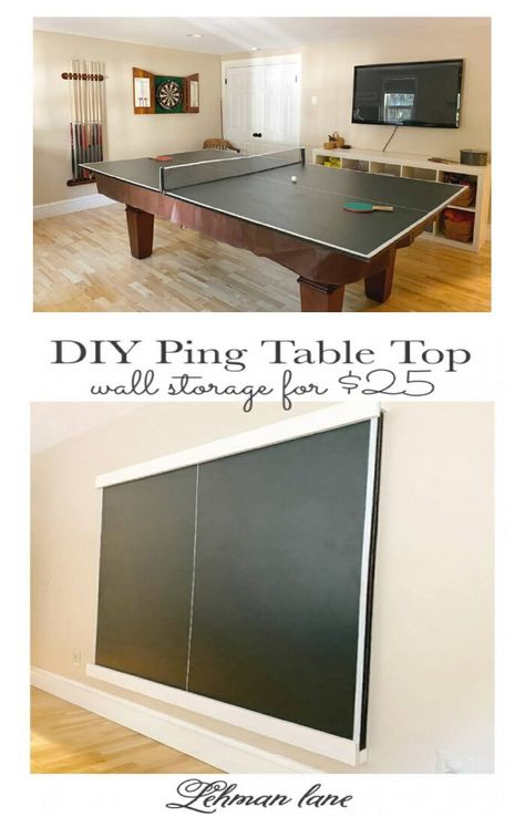 Ping Pong Game Room, Ping Pong Table Room, Ping Pong Table Storage, Diy Ping Pong Table, Folding Ping Pong Table, Ping Pong Table Top, Hallway Transformation, Ping Pong Room, Diy Pool Table