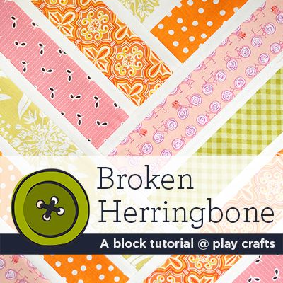 Broken Herringbone | A block tutorial @ play crafts Herringbone Quilt Pattern, Beachy Quilts, Braid Quilt, Herringbone Quilt, Quilting Videos, String Quilts, Strip Quilts, Quilt Block Tutorial, Quilting Techniques