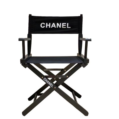 Director Chair, Director's Chair, Chanel Print, The Penthouse, Minimalist Icons, Directors Chair, Shower Cabin, Room Update, Wood Structure