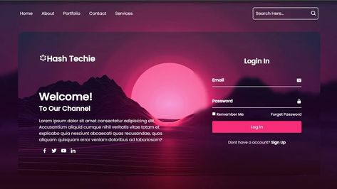 Login Form, Registration Form, Webpage Design, Login Page, Html Css, Create Sign, Page Design, How To Build, Coding