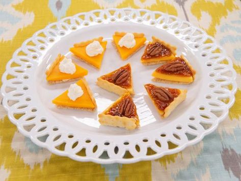 This treat will help complete your Friendsgiving table. Friendsgiving Appetizers, Friendsgiving Table, Crackers Appetizers, Jeff Mauro, The Kitchen Food Network, Gluten Free Puff Pastry, Cocktail Party Food, Cheese And Crackers, Peach Syrup