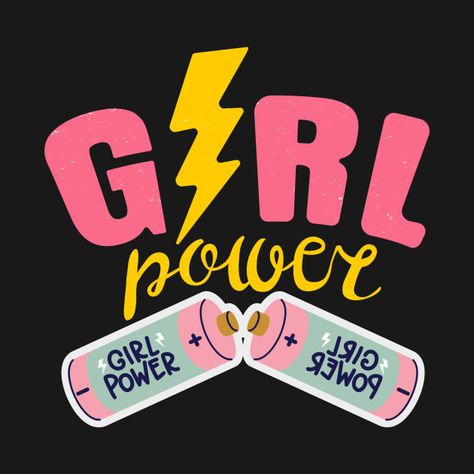 Girl Power T Shirt, Positivity Motivation, Girl Power Shirt, Bella Vista, Power Girl, Girls Club, Kids Magnets, Case Stickers, Phone Case Stickers