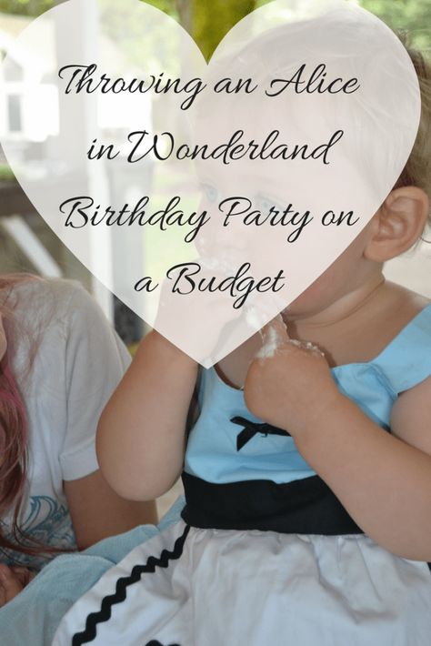 Throwing an Alice in Wonderland or Onederland Birthday Party on a budget Alice In Onederland Decorations, Alice And Onederland 1st Birthdays, Alice In One Derland First Birthday Girl, Alice In Wonderland First Birthday, Alice In Wonderland Food, Wonderland First Birthday, Birthday Party On A Budget, Alice In Onederland, Alice In Wonderland Birthday Party