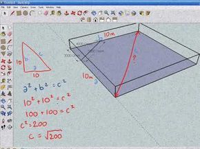 Expert Advice on How to Use the 3 4 5 Rule to Build Square Corners 3 4 5 Rule, Laying Tile, Building A Brick Wall, Math Tutoring, Building A Patio, Framing Construction, Building Foundation, House Foundation, Tiny House Floor Plans