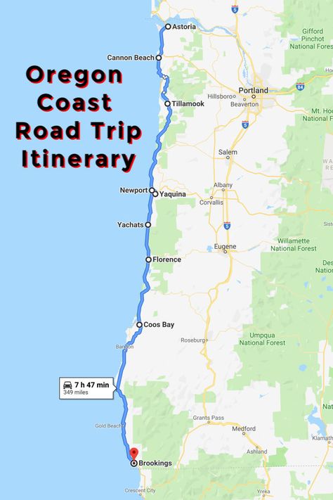 West Coast Road Trip Outfit, Road Trip Oregon, Oregon Coast Roadtrip, Oregon Coast Road Trip, Oregon Coast Camping, Oregon Camping, Visit Oregon, Oregon Vacation, Road Trip Map