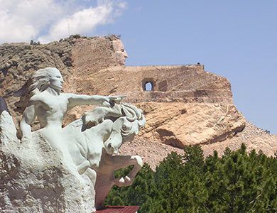 Crazy Horse Monument, South Dakota Road Trip, South Dakota Vacation, Crazy Horse Memorial, Black Hills South Dakota, Horse Memorial, The Oregon Trail, Black Hills, Road Trip Itinerary