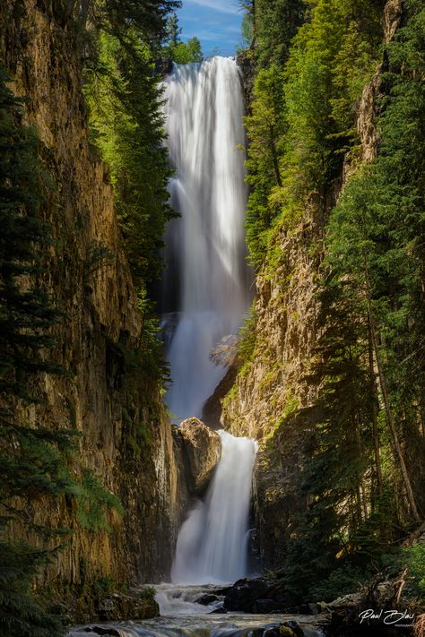 ***Available on metal, canvas, or professional grade photo paper*** 

Title: Numero Uno

This elusive waterfall just outside of Telluride, Colorado is one of the most beautiful waterfalls in the state. It resides in a mysterious narrow canyon that can be a challenge to locate. I will never forget the feeling of standing at the bottom staring up in awe as the sunlight illuminated the falls. Colorado Waterfalls, Waterfall Photo, Colorado Landscape, Painting Reference, Telluride Colorado, Waterfall Landscape, Beautiful Wallpapers For Iphone, Gorgeous Scenery, Iphone Pictures