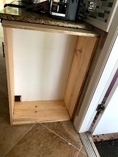 How To Build A Trash Can Cabinet, Diy Tilt Out Trash Cabinet, Under Cabinet Trash Can Diy, Trash Can Storage Kitchen Diy Plans, Diy Kitchen Trash Can, Diy Trash Can Cabinet, Nest Diy, Wood Trash Can, Can Cabinet