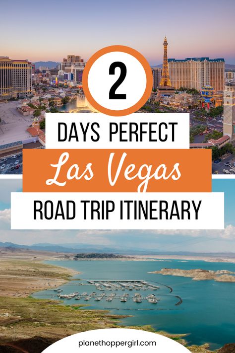 2 Days In Las Vegas, Las Vegas Road Trip, Vegas Road Trip, Vegas Itinerary, Vacation Places In Usa, Las Vegas Itinerary, Road Trip Uk, Road Trip Quotes, 2 Days Trip