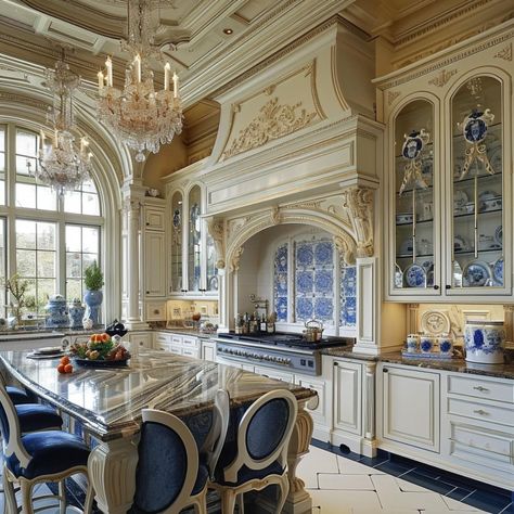 French Chateau Kitchen, Old Style Kitchen, Celebrity Kitchens, Tuscan Kitchen Design, French Country Kitchen Designs, Old World Kitchens, Hawthorne House, Chateaux Interiors, Pantry Decor