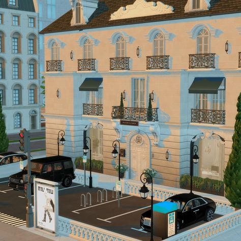 Ralph Lauren Store&Restaraunt | Patreon Sims 4 Cc Realistic Lots, Ralph Lauren Sims 4 Cc, Sims 4 Ralph Lauren, Plays Aesthetic, Sims 4 Ralph Lauren Cc, Realistic Sims, Fancy Store, Lotes The Sims 4, Sims 4 Stories